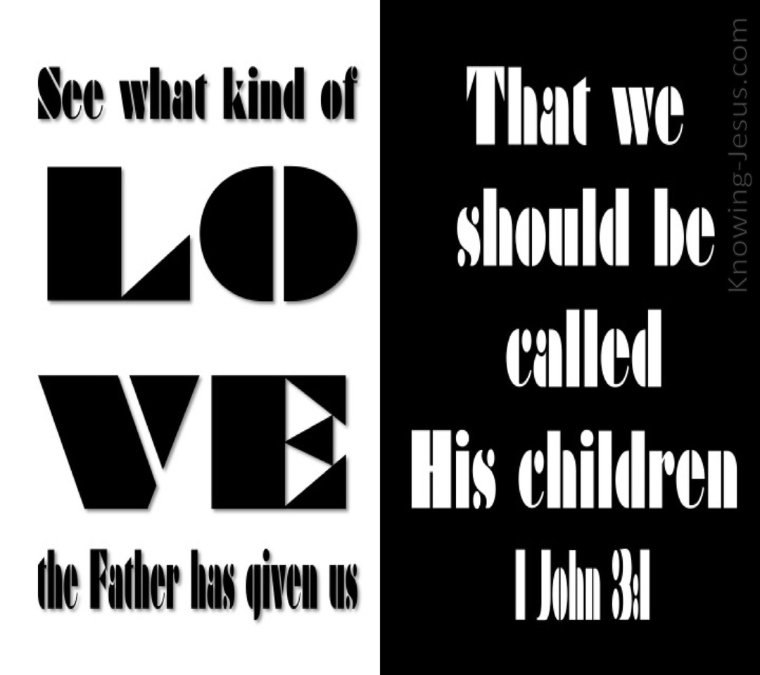 1 John 3:1 Love Of The Father (black)